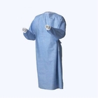 Medical Blue Green Disposable Surgical Gown With Elastic Or Knitted Cuff