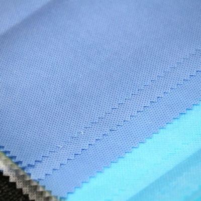 Medical Blue Disposable SMS Gown Material For Scrub Suit Mask